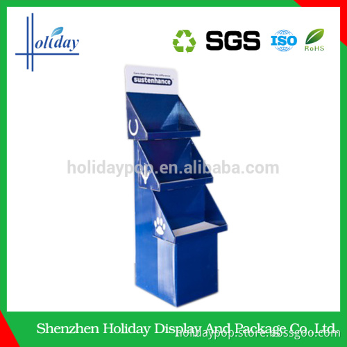 mixed color skin care cosmetic floor cardboard display stand cardboard display stand